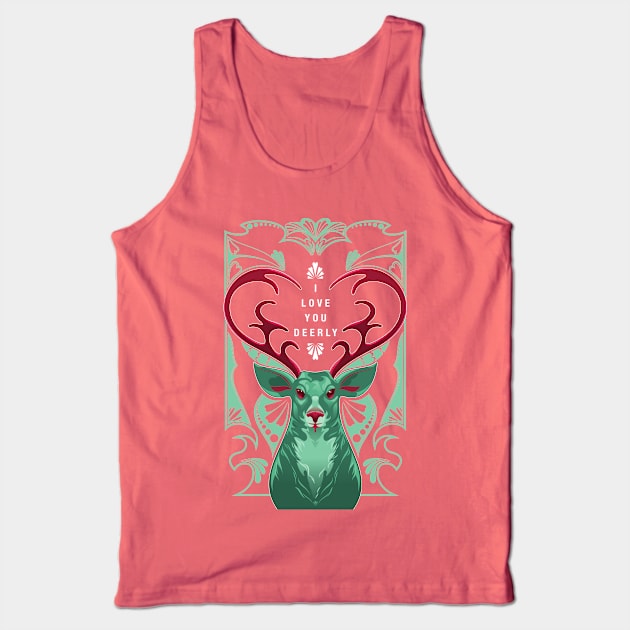 I Love You Deerly Tank Top by theninjabot